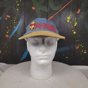 Vintage Denim Winnie The Pooh Cap with‎ Tan Brim